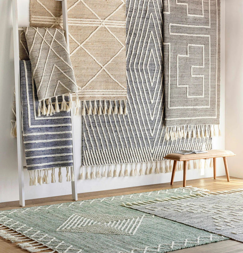 Guiuan Tasseled Jute&Wool Rug - Clearance by Boutique Rugs