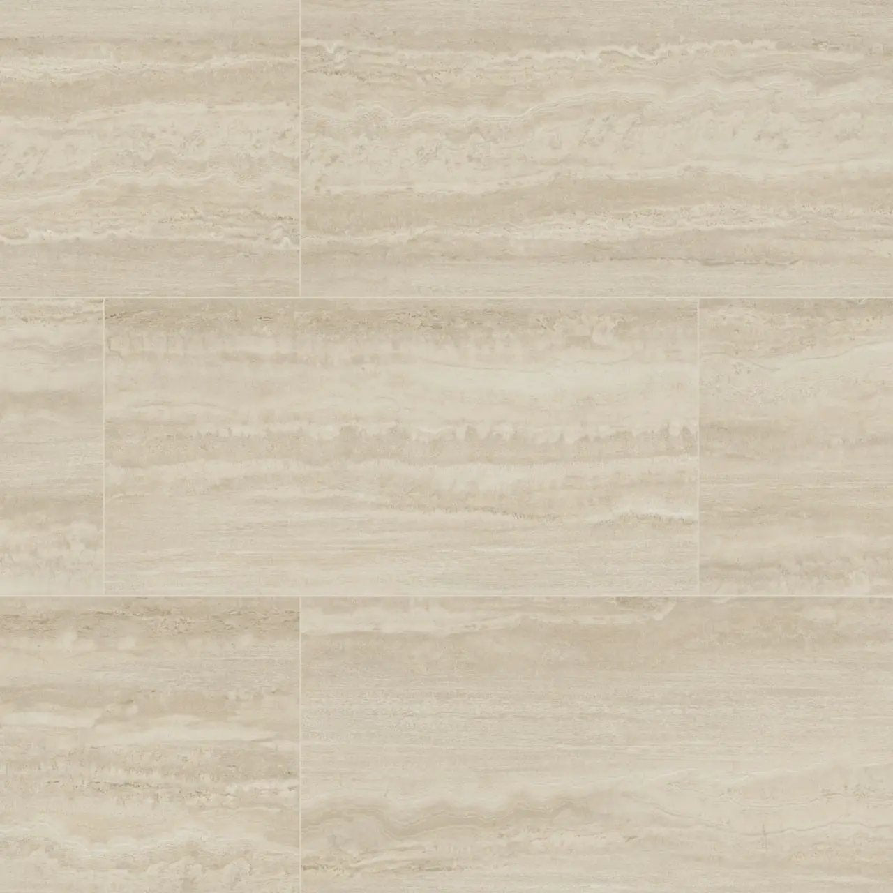 Assos Matte Travertine Look Porcelain Tiles 24x48 close up