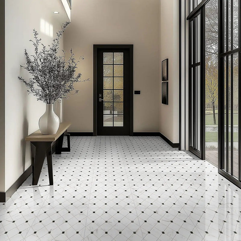 Casa Bianchi Matte Porcelain Tiles 17x17 by MSI Surfaces