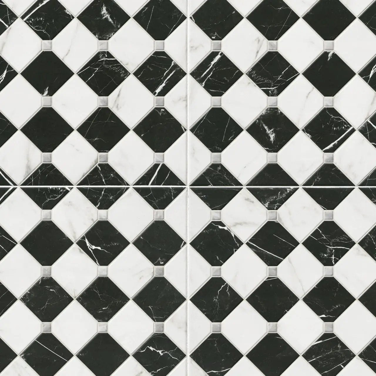 Casa Tuxedo Matte Porcelain Tiles 17x17 close up
