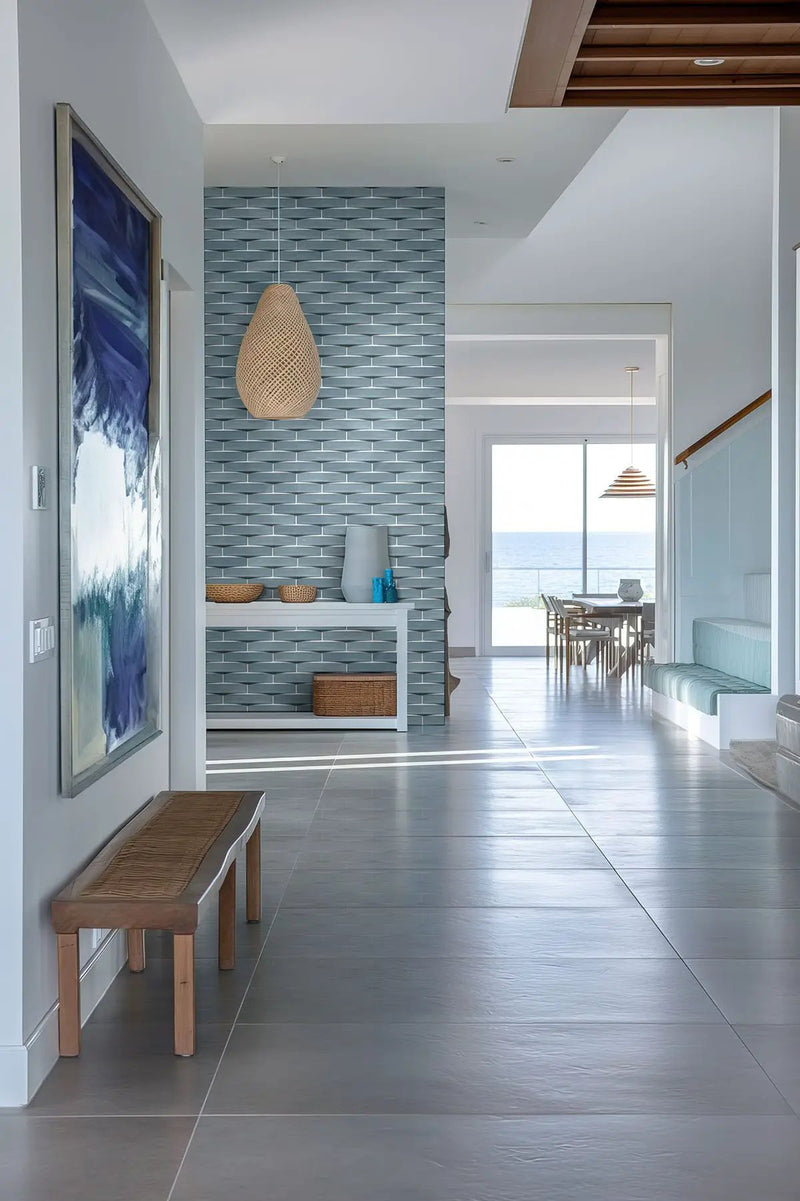 Acqua Glossy Ceramic Mosaics 2x10 by MSI Surfaces
