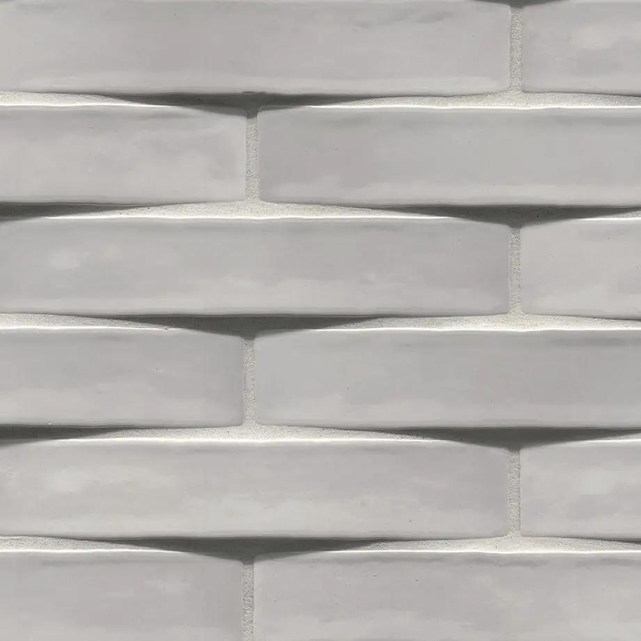 Ash Glossy Ceramic Mosaics 2x10 by MSI Surfaces