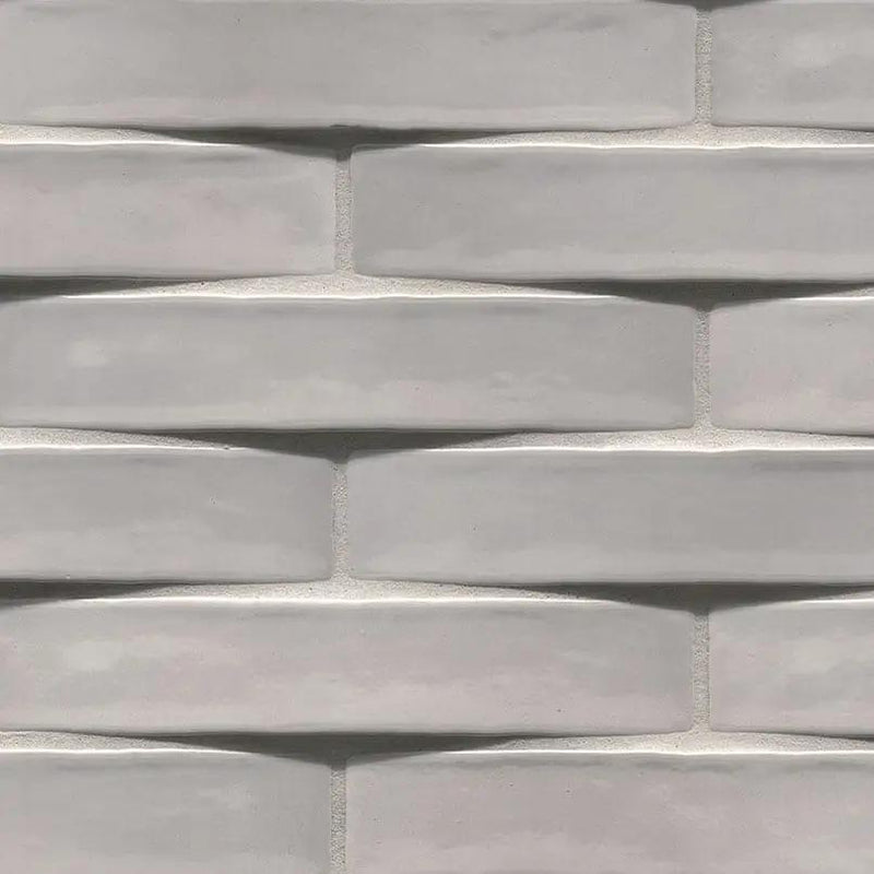 Ash Glossy Ceramic Mosaics 2x10 by MSI Surfaces