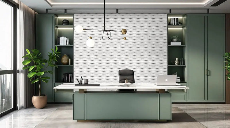 Calc Glossy Ceramic Mosaics 2x10 by MSI Surfaces