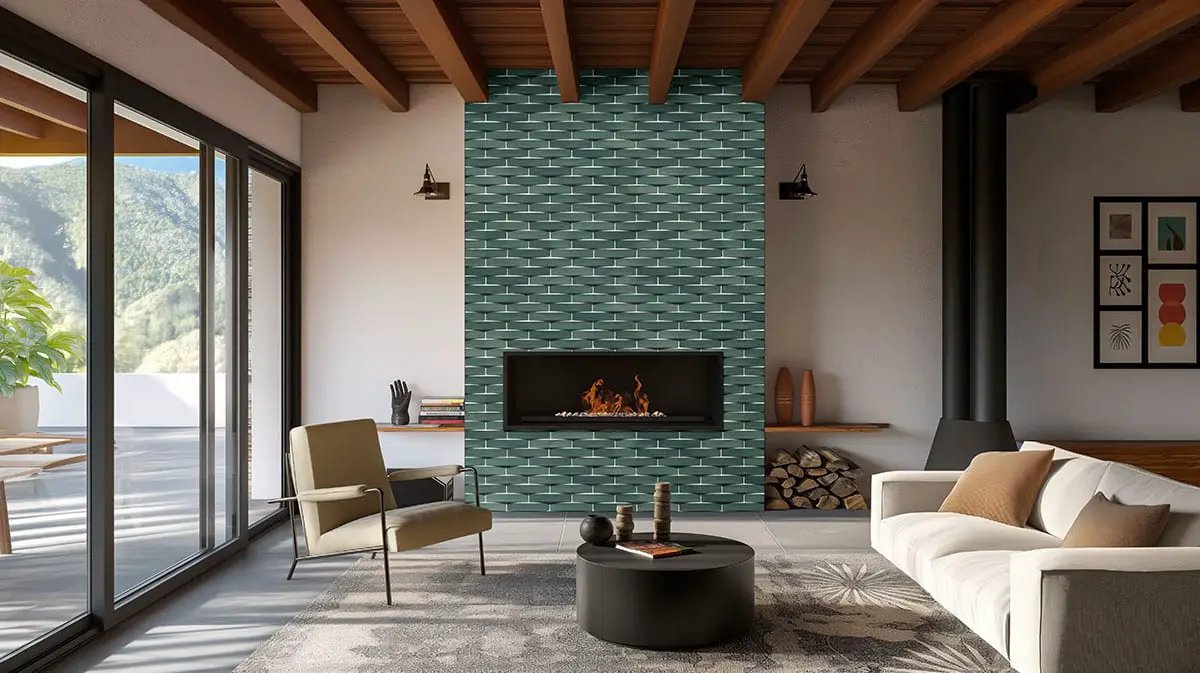 Olive Glossy Ceramic Mosaics 2x10 by MSI Surfaces