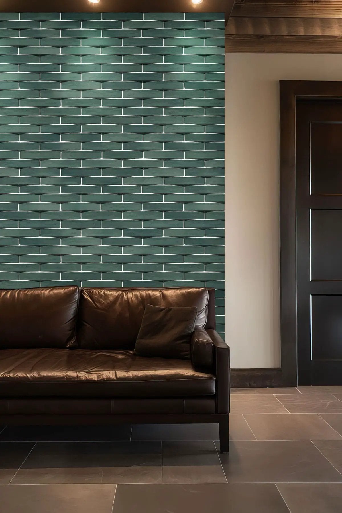 Olive Glossy Ceramic Mosaics 2x10 by MSI Surfaces