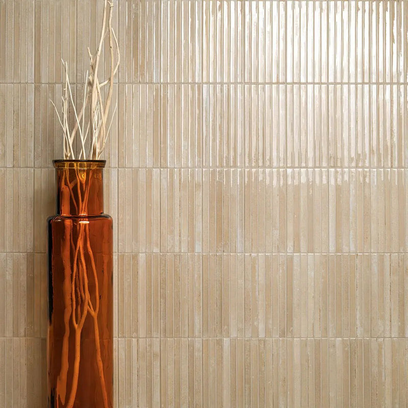 Cappuccino Glossy Porcelain Mosaics 5x10 by MSI Surfaces