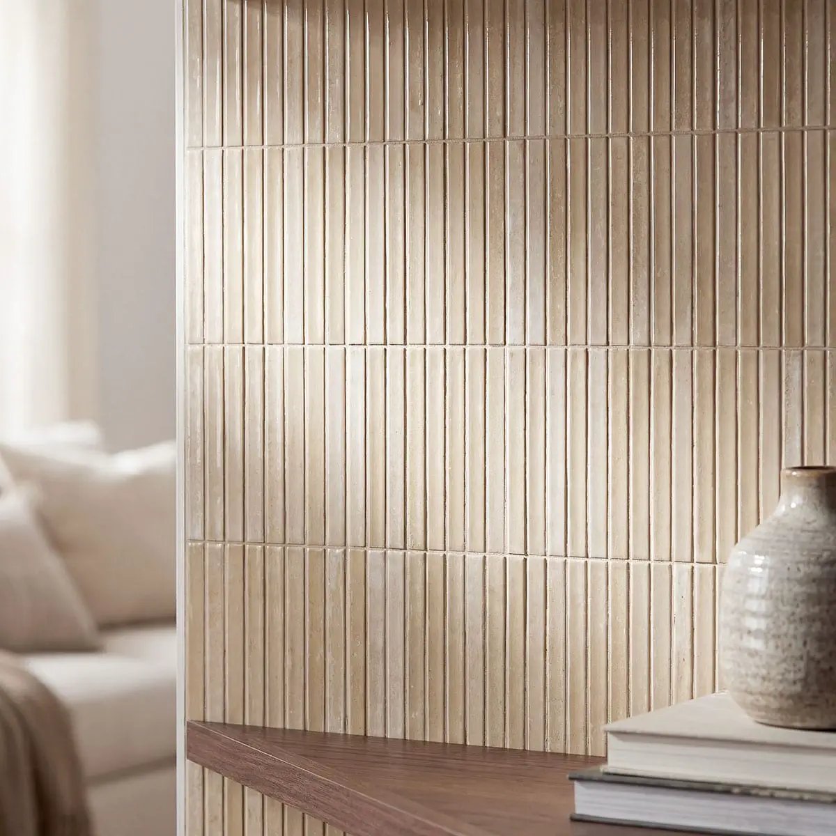 Cappuccino Glossy Porcelain Mosaics 5x10 by MSI Surfaces