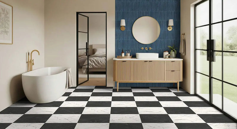 Cobalto Glossy Porcelain Mosaics 5x10 by MSI Surfaces