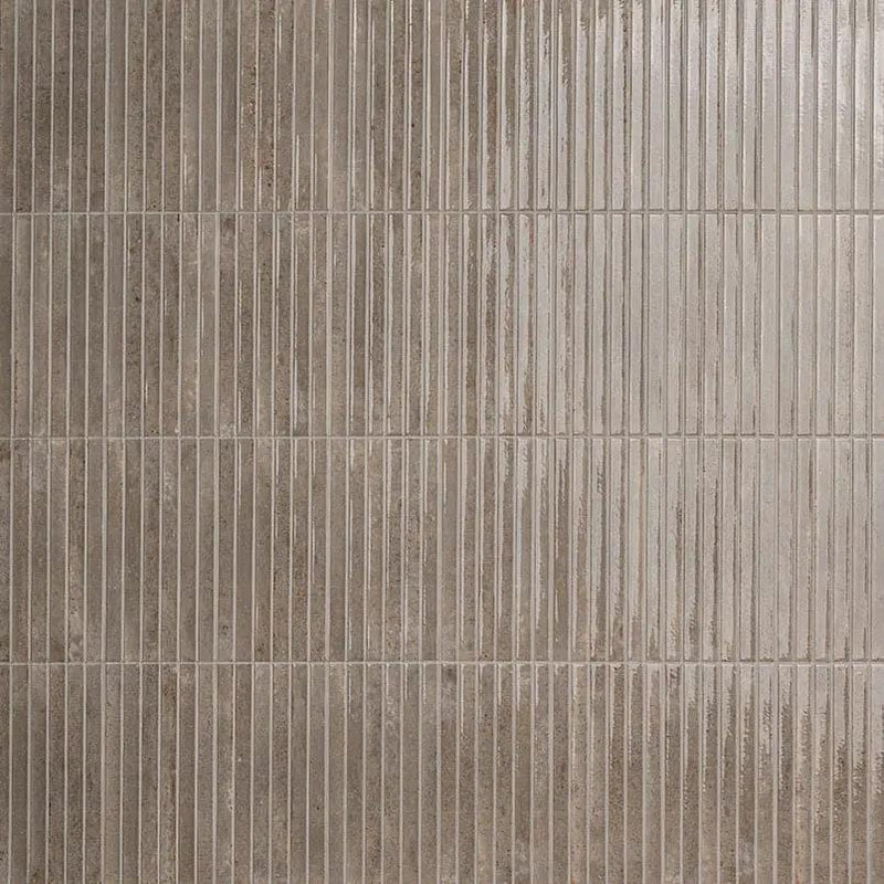 Grigio Glossy Porcelain Mosaics 5x10 by MSI Surfaces