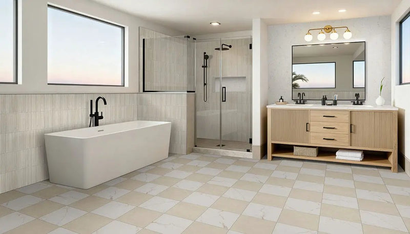 Latte Glossy Porcelain Mosaics 5x10 by MSI Surfaces