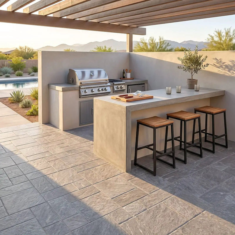 Marlu Mist Matte Slate Look Porcelain Tiles 18x18 by MSI Surfaces