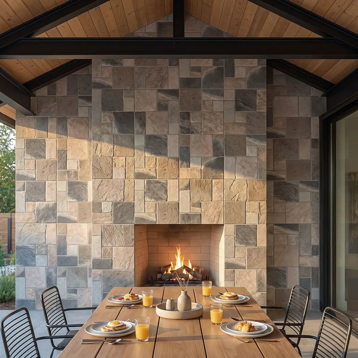 Marlu River Drift Matte Slate Look Porcelain Tiles 18x18 by MSI Surfaces