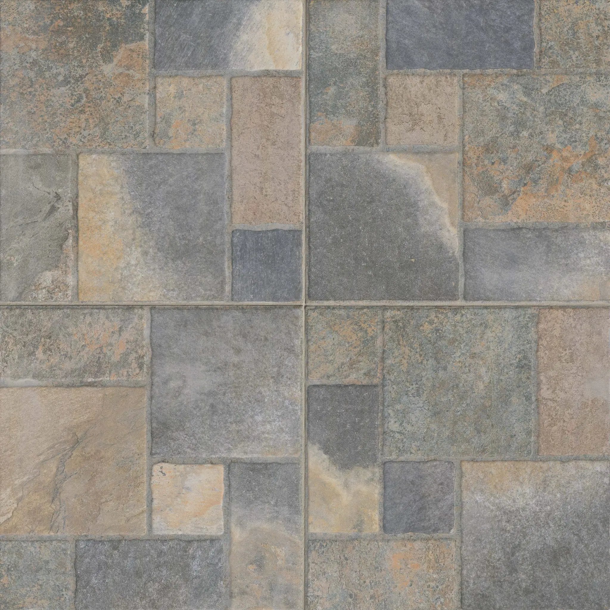 Marlu Slate Mix Matte Look Porcelain Tiles 18x18 by MSI Surfaces