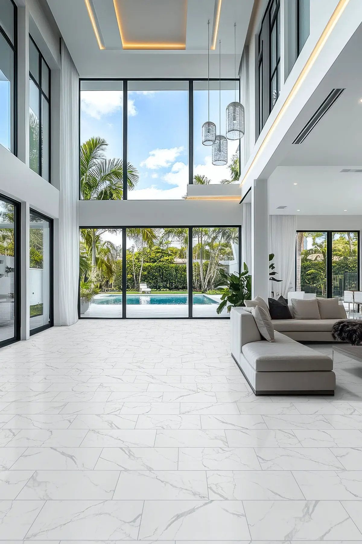 Roman Statuario Matte Marble Look Porcelain Tiles 12x24 by MSI Surfaces