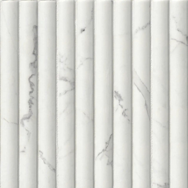 Scanalato Calacatta Matte Porcelain Tiles 5x10 by MSI Surfaces