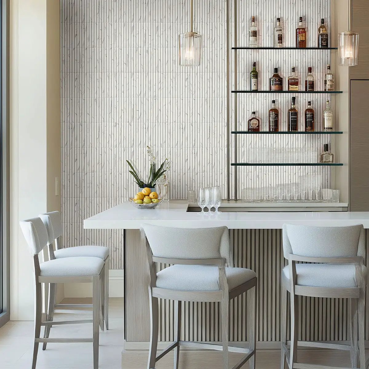 Scanalato Calacatta Matte Porcelain Tiles 5x10 by MSI Surfaces