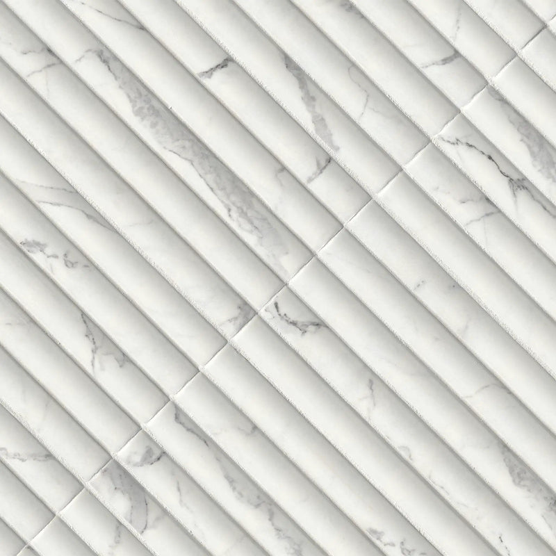 Scanalato Calacatta Matte Porcelain Tiles 5x10 by MSI Surfaces