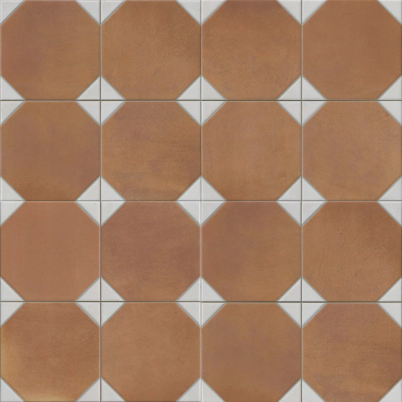 Via Bianchi Cotto Matte Porcelain Tiles 13x13 by MSI Surfaces