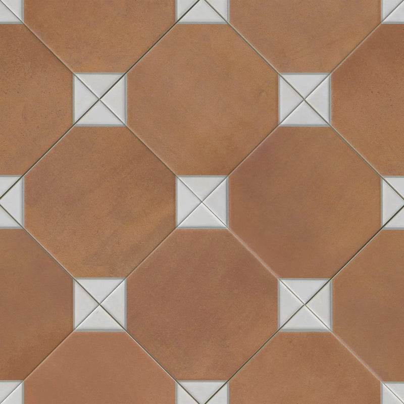 Via Bianchi Cotto Matte Porcelain Tiles 13x13 by MSI Surfaces
