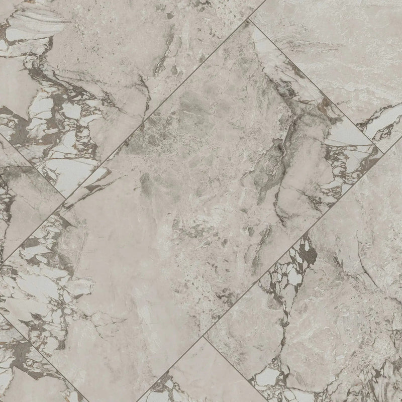 Via Stazione Matte Porcelain Tiles 24x48 angled view