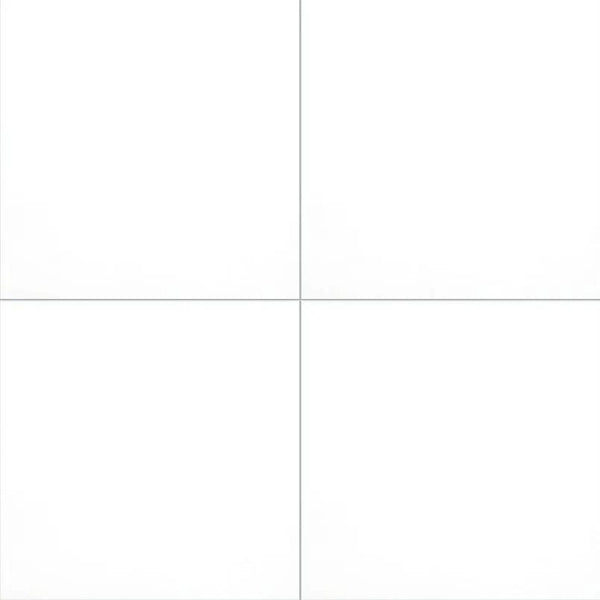 Domino White Polished Porcelain Tiles 24x24
