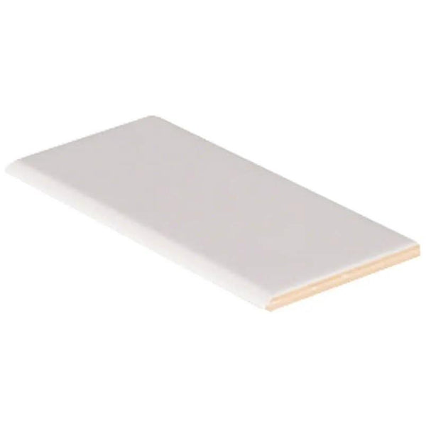 Domino White Glossy Bullnose Porcelain Mosaics 3x6