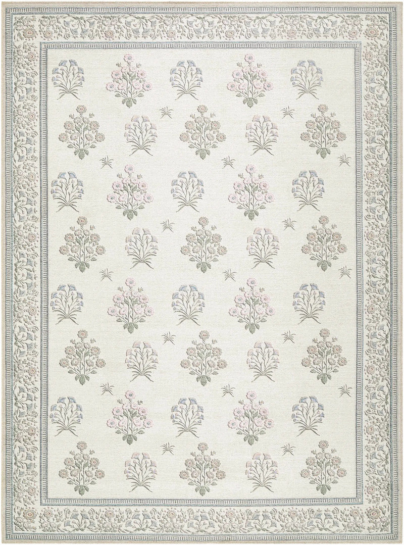 Aquene Ivory Washable Area Rug by Boutique Rugs