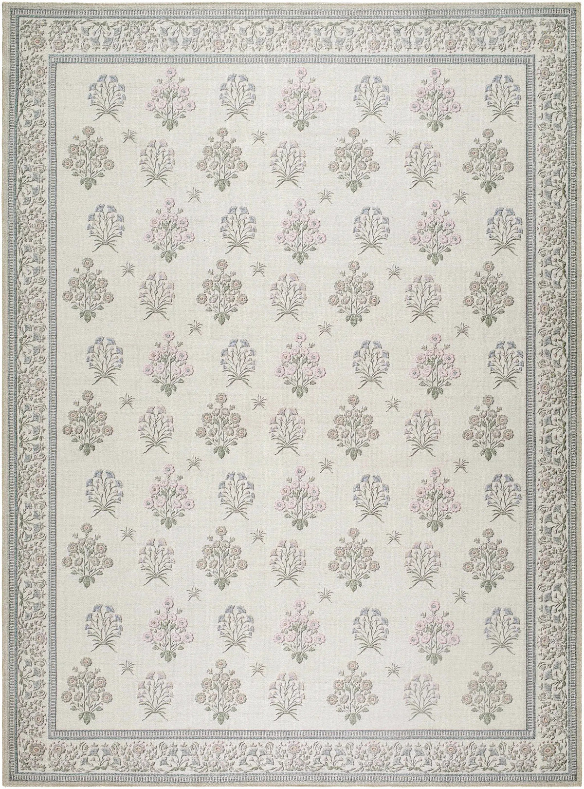 Aquene Ivory Washable Area Rug