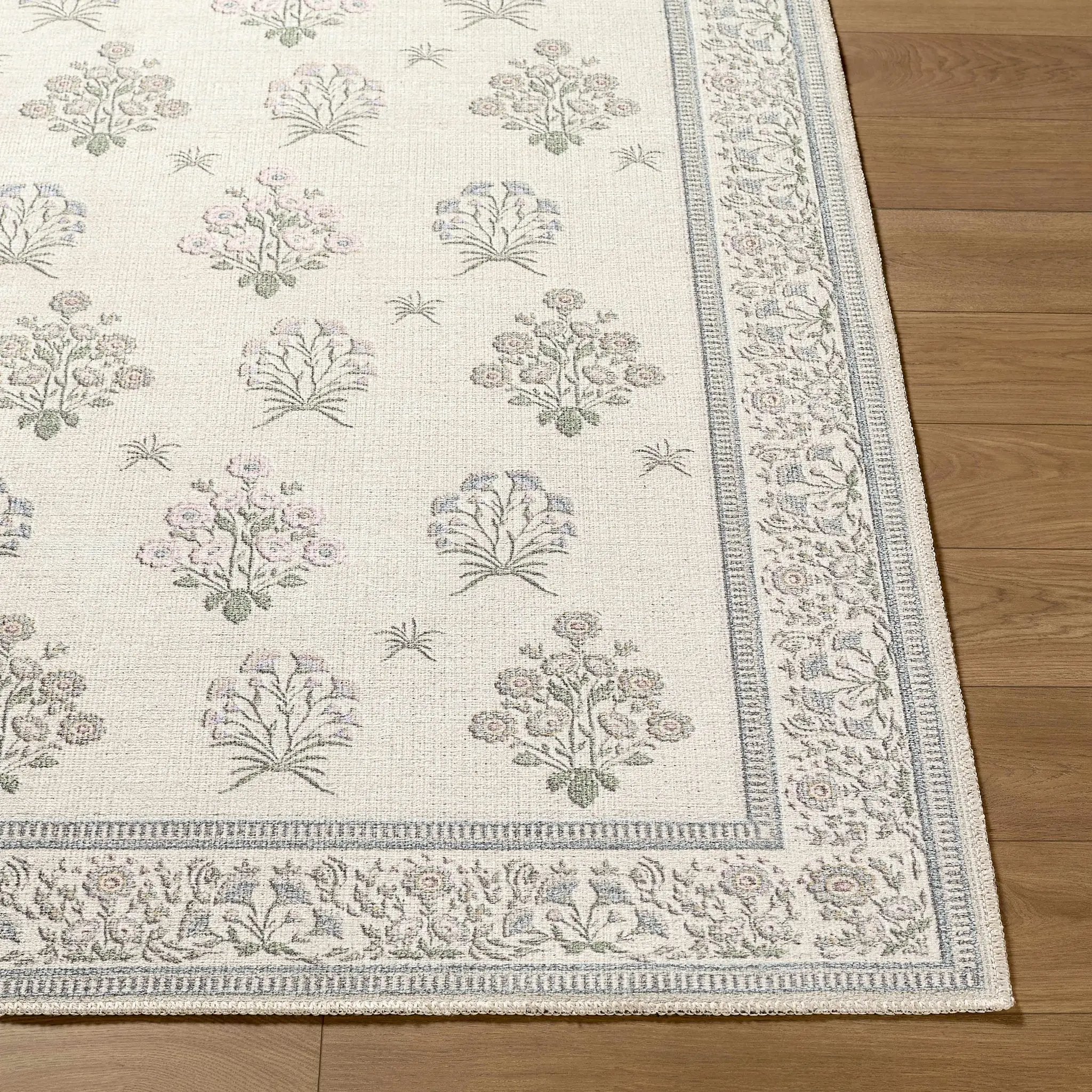 Aquene Ivory Washable Area Rug by Boutique Rugs