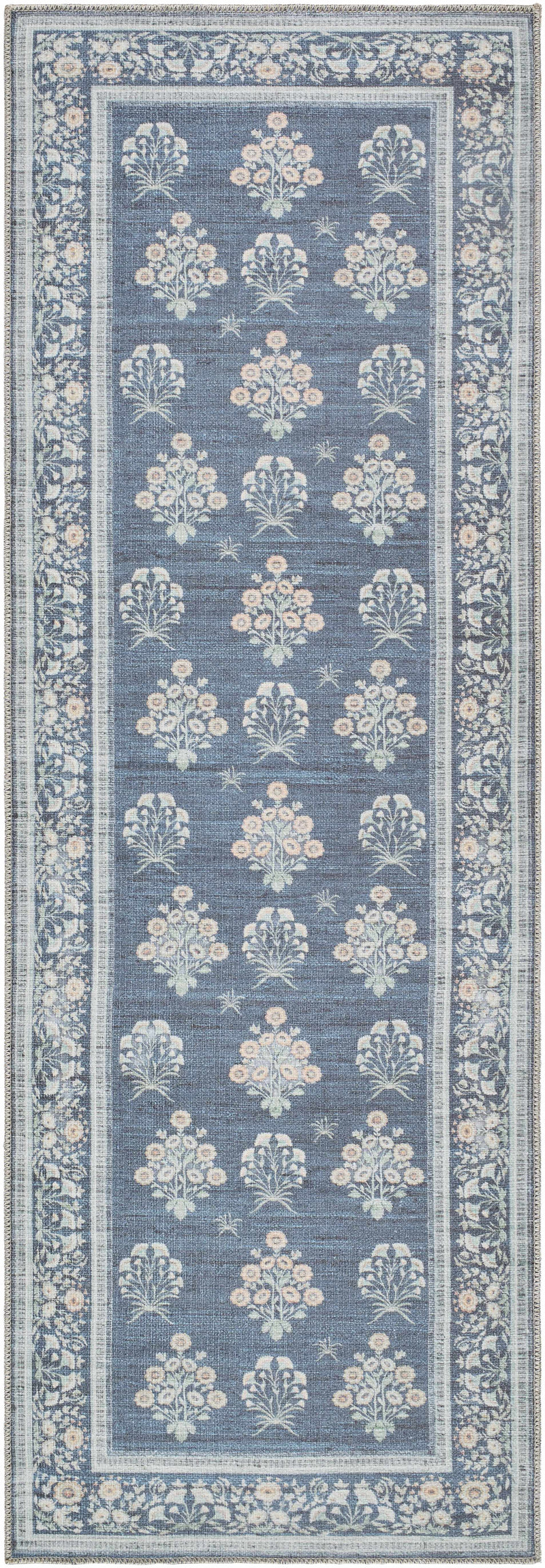 Aquene Denim Washable Area Rug by Boutique Rugs