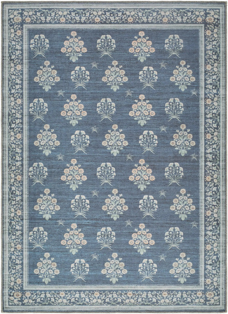 Aquene Denim Washable Area Rug by Boutique Rugs