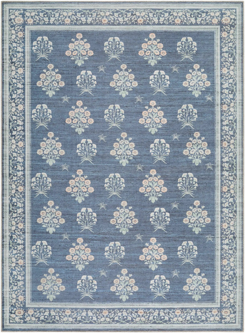 Aquene Denim Washable Area Rug by Boutique Rugs