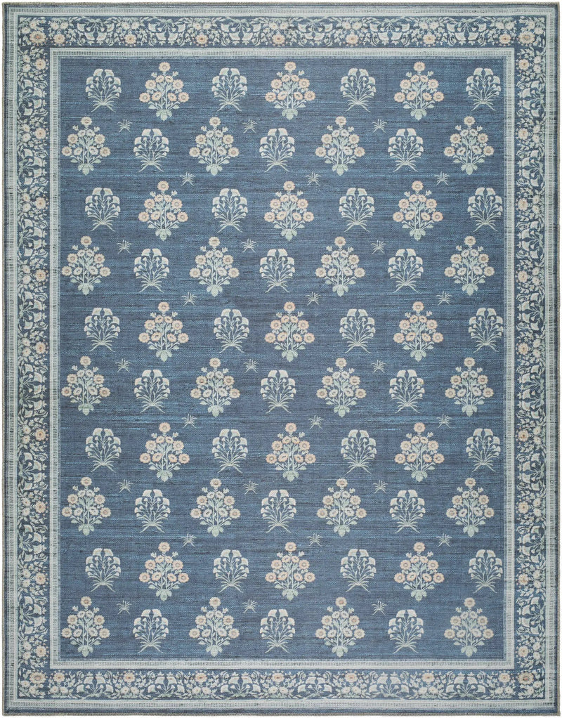 Aquene Denim Washable Area Rug by Boutique Rugs