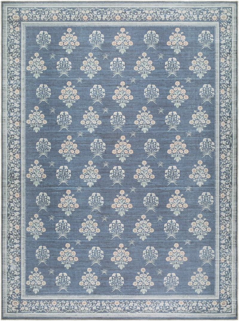 Aquene Denim Washable Area Rug by Boutique Rugs