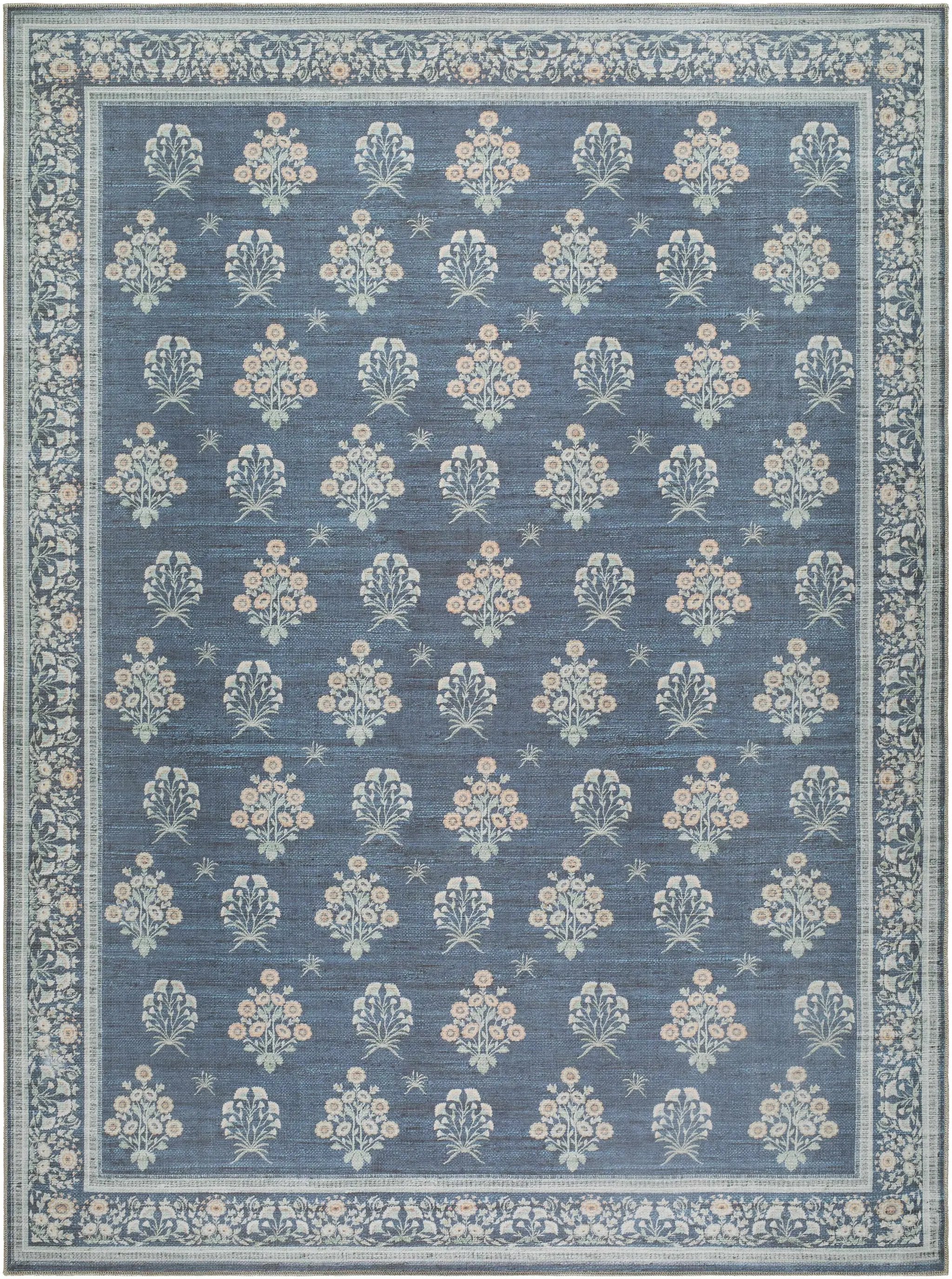 Aquene Denim Washable Area Rug by Boutique Rugs