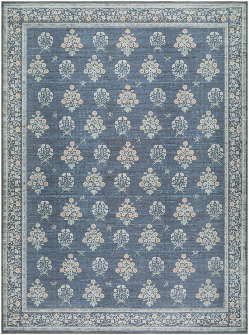 Aquene Denim Washable Area Rug by Boutique Rugs