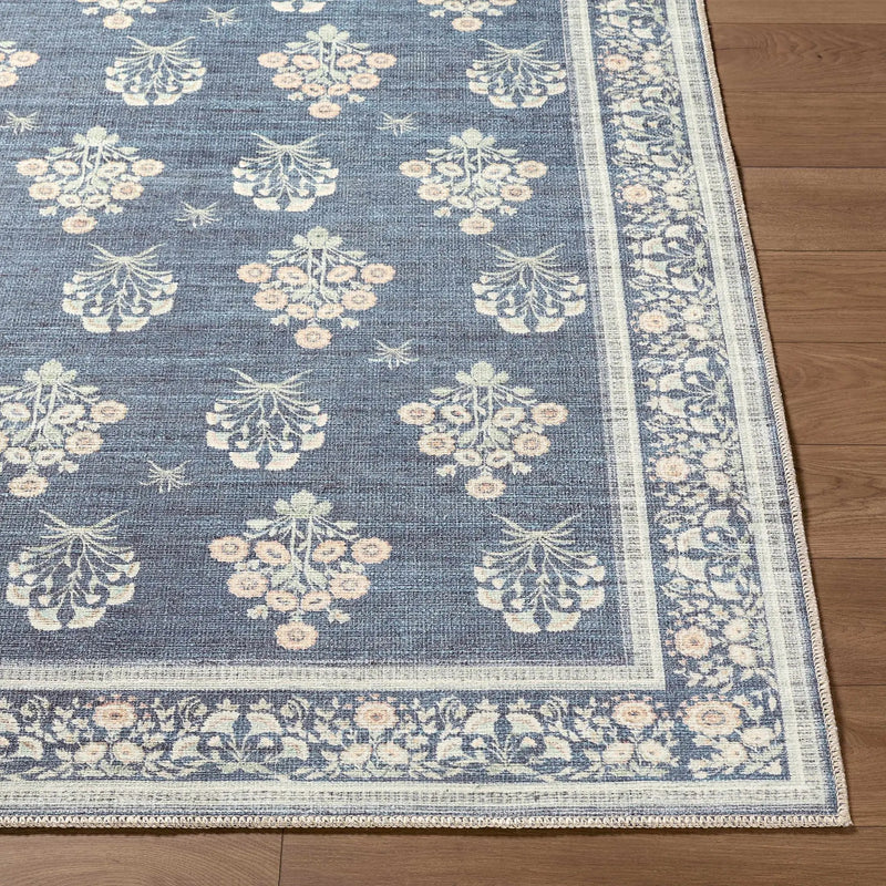 Aquene Denim Washable Area Rug by Boutique Rugs