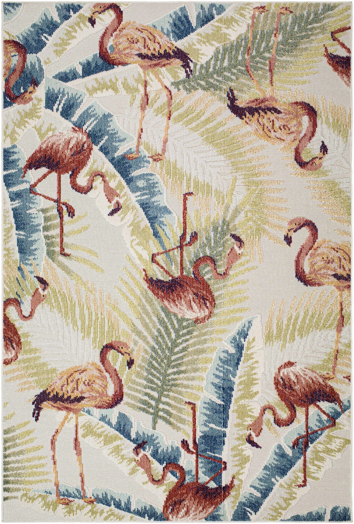 Nayan Light Slate Outdoor Area Rug - Clearance