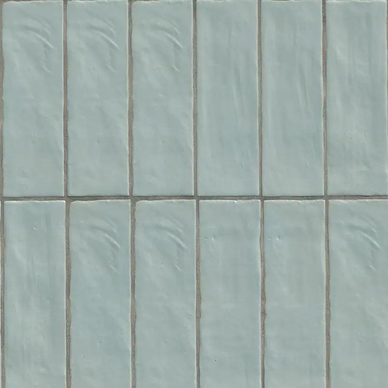 Zest Sky Tile 4x4 Satin Ceramic Mosaics 2.5x8 by MSI Surfaces