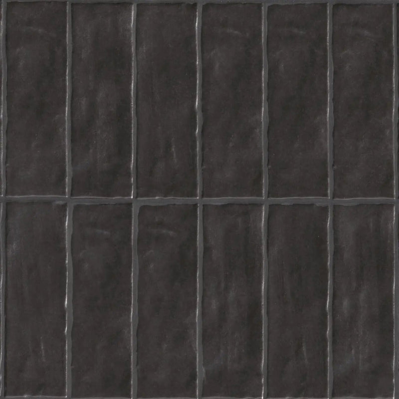 Zest Midnight Tile 4x4 Satin Ceramic Mosaics 2.5x8 by MSI Surfaces