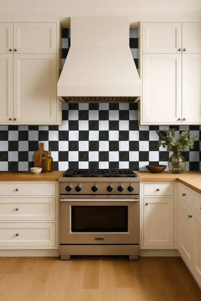 Zest Midnight Tile 4x4 Satin Ceramic Mosaics 2.5x8 by MSI Surfaces