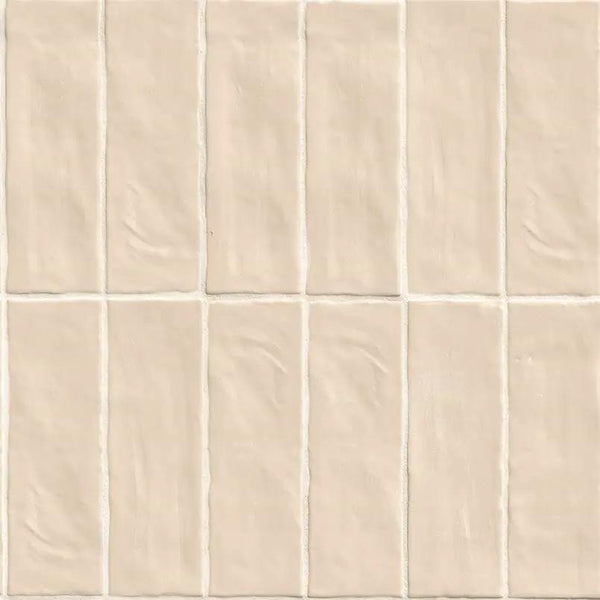 Zest Sand Tile 4x4 Satin Ceramic Mosaics 2.5x8, photo 2 of 5