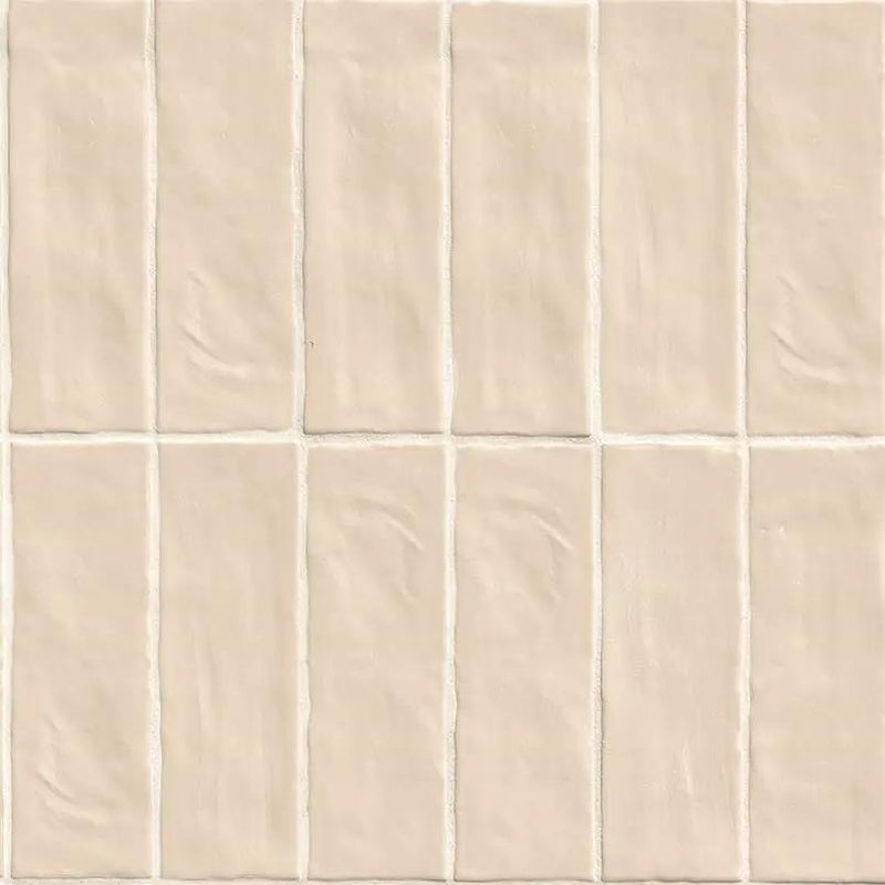 Zest Sand Tile 4x4 Satin Ceramic Mosaics 2.5x8 by MSI Surfaces