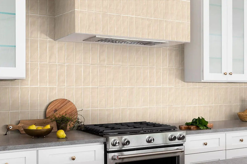 Zest Sand Tile 4x4 Satin Ceramic Mosaics 2.5x8 by MSI Surfaces