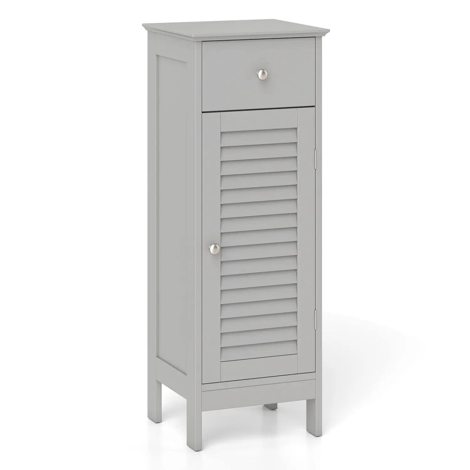 Narrow Bathroom Storage Cabinet with Adjustable Shelf & Drawer by DirectDeals