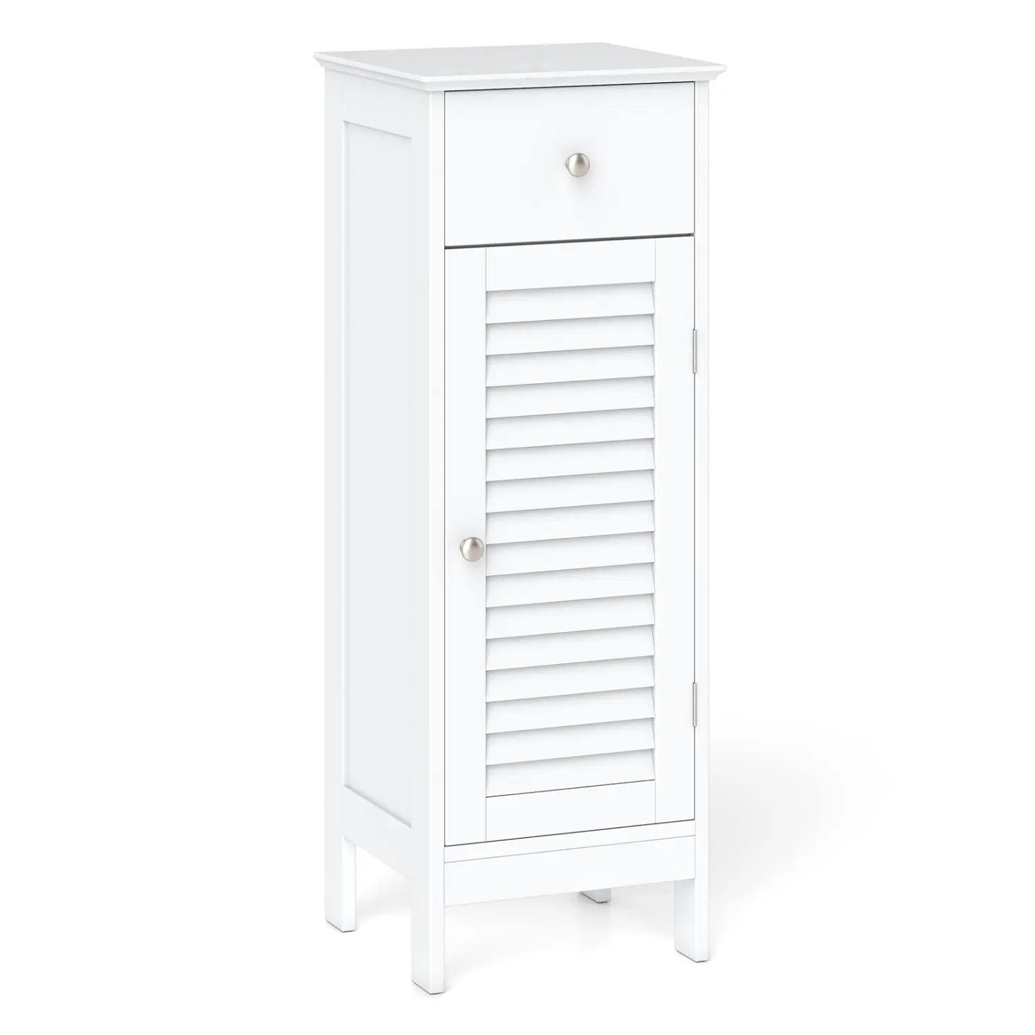 Narrow Bathroom Storage Cabinet with Adjustable Shelf & Drawer by DirectDeals