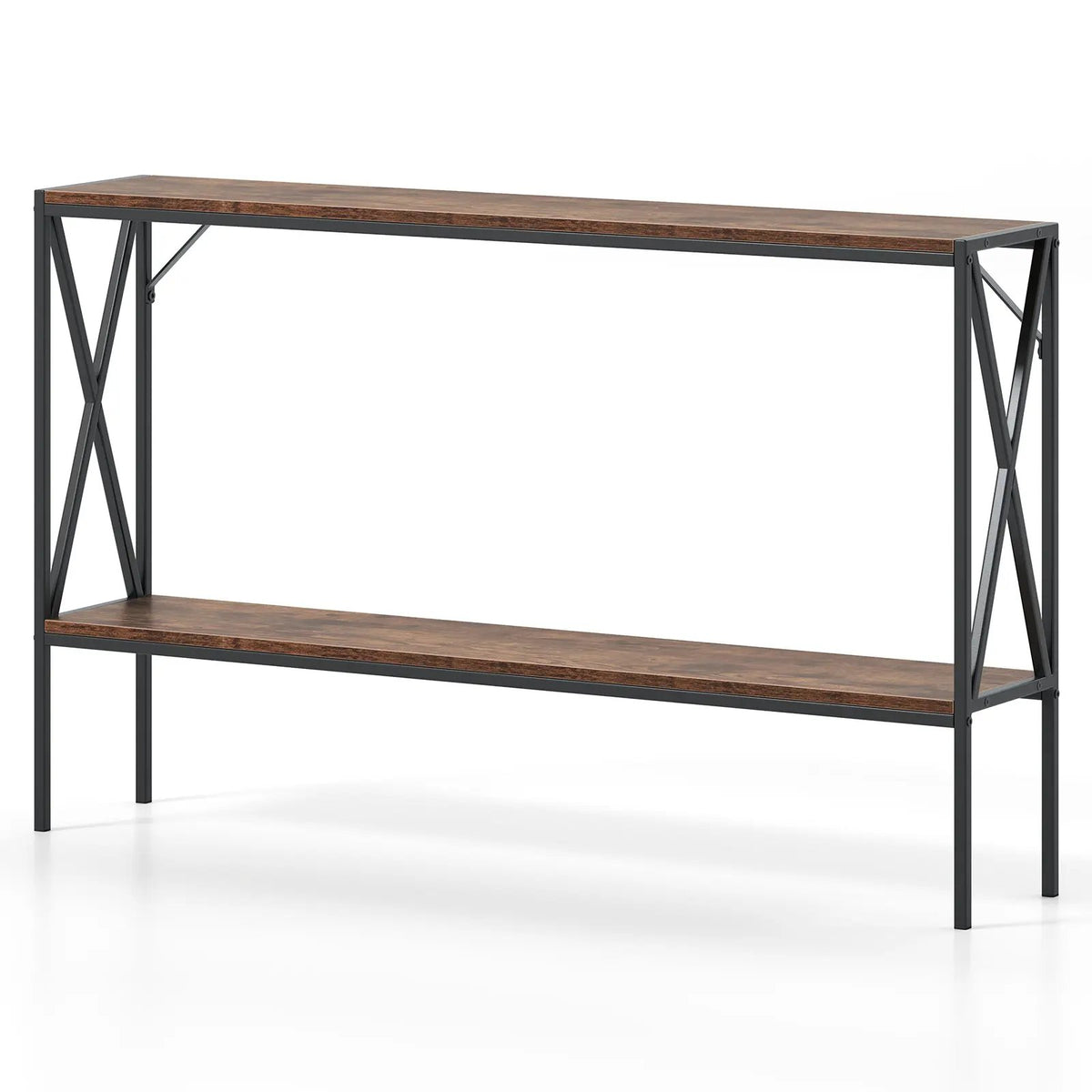 Narrow Console Table 2-Tier Entryway Table with Storage, photo 5 of 16