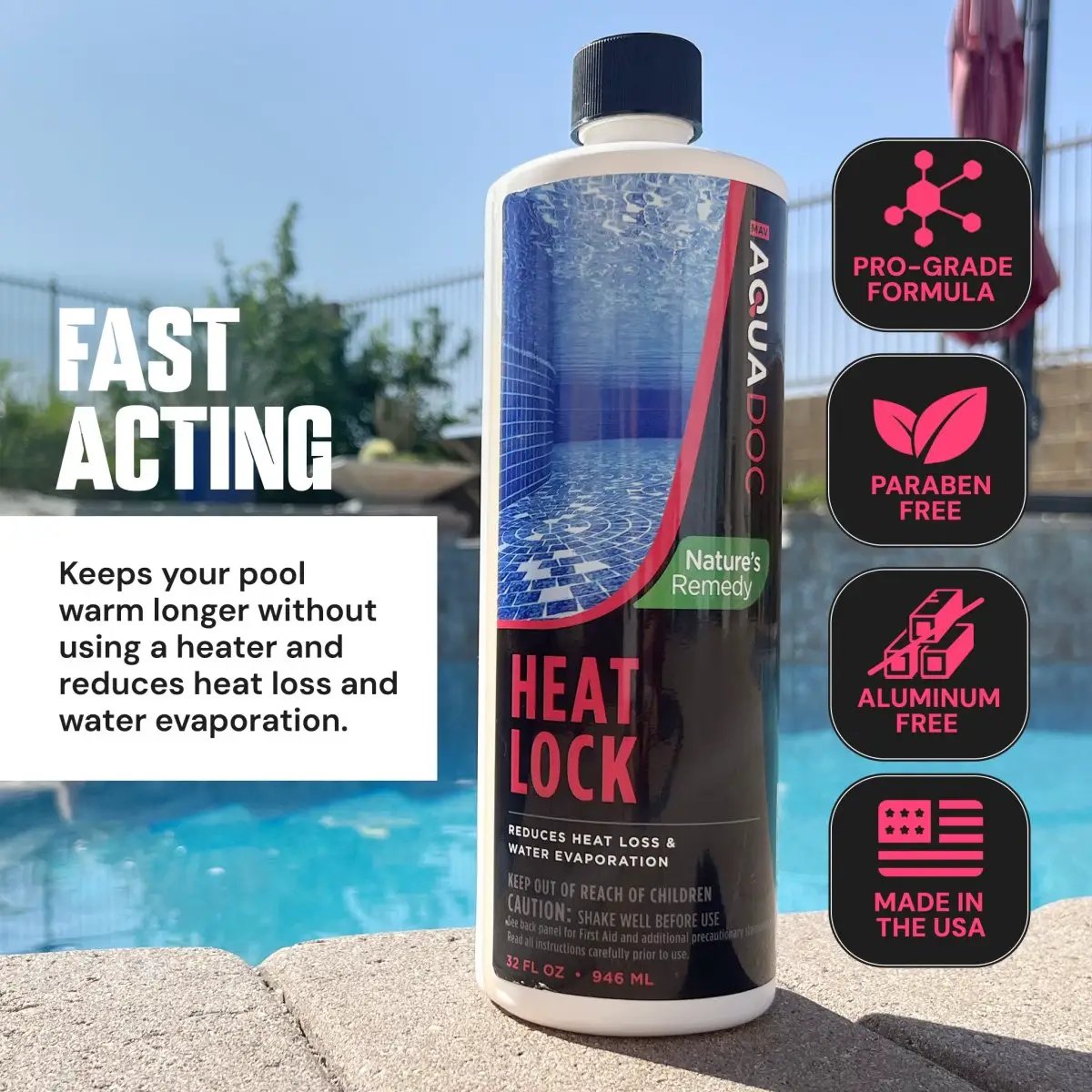 Natural Pool Heat Lock by AquaDoc