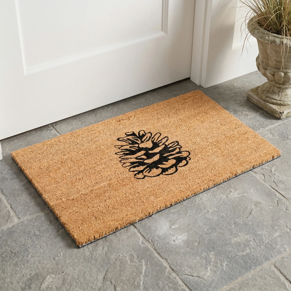 Nature Lover Pine Cone Coir Doormat, photo 4 of 16